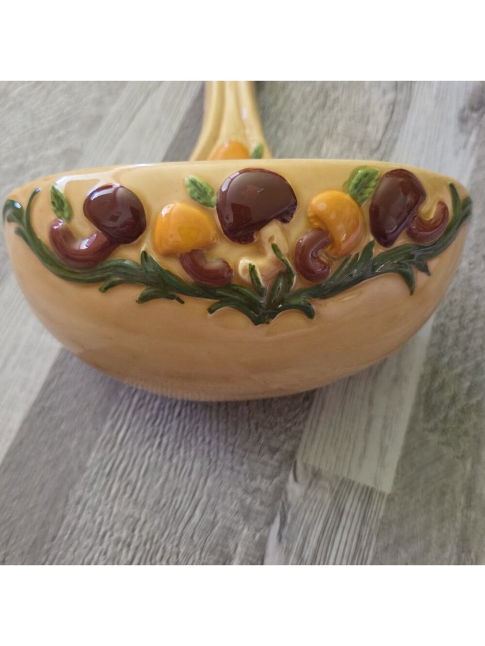Arnel's 1970s Mushroom Ceramic Wall Ladle Cottagecore Kitchen Decor Boho - Picture 5 of 12